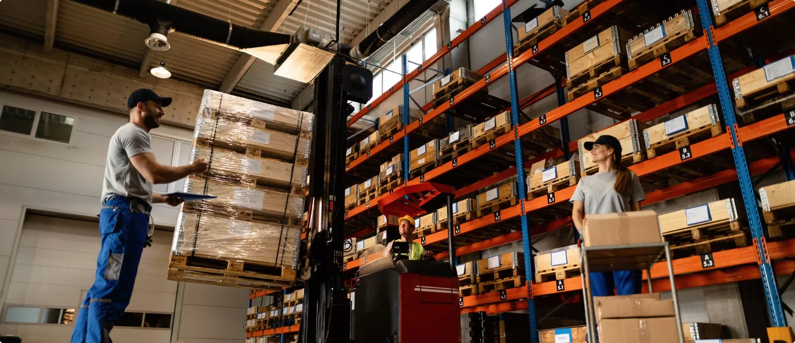 إدارة وفرز البضائع داخل مستودعات جبل علي